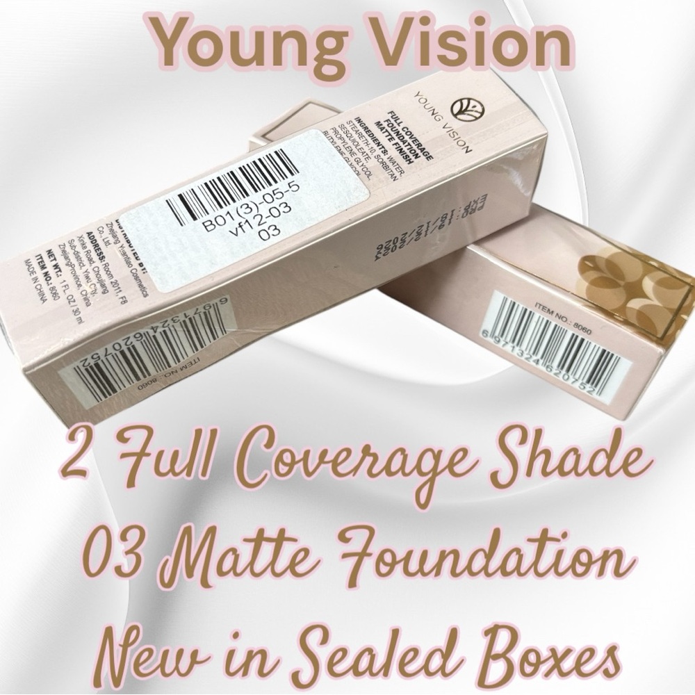 YOUNG VISION Tik Tok (2) Full Cover Longwear Matte Waterproof #03 Foundations